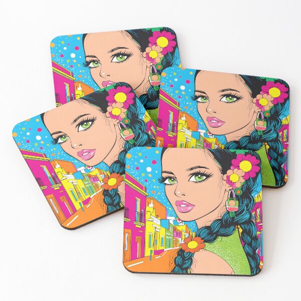Item preview, Vibrant Portrait with Colorful Urban Background designed and sold by Artessie.