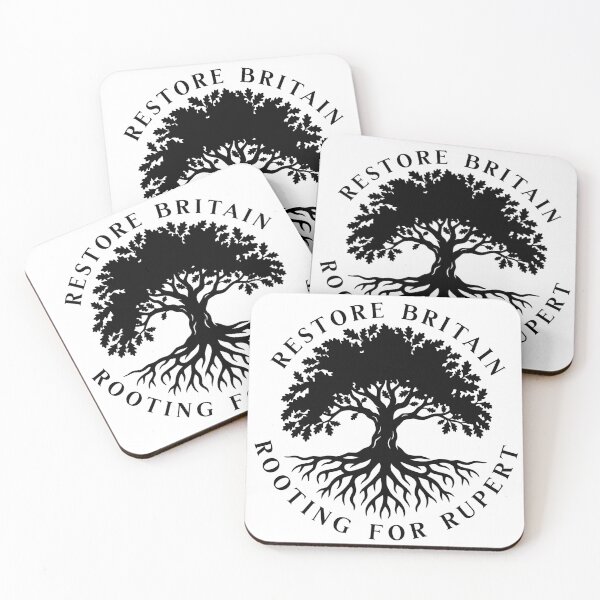 Item preview, Rooting for Rupert | Restore Britain |  Oak Tree | Black designed and sold by MeatyTees.