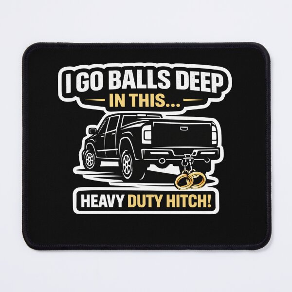 Item preview, Balls Deep in This Hitch Heavy Duty Funny Truck Shirt Bachelor Party Wedding Humor Gift designed and sold by VibeOffline Studio.