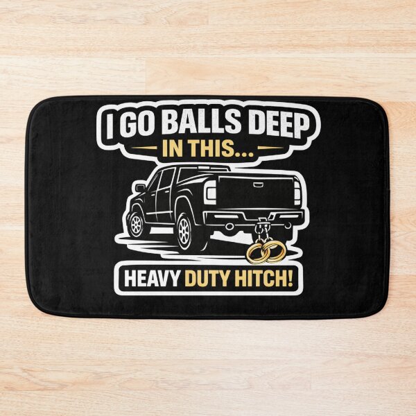 Item preview, Balls Deep in This Hitch Heavy Duty Funny Truck Shirt Bachelor Party Wedding Humor Gift designed and sold by VibeOffline Studio.