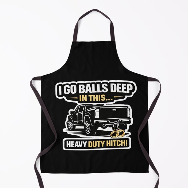 Item preview, Balls Deep in This Hitch Heavy Duty Funny Truck Shirt Bachelor Party Wedding Humor Gift designed and sold by VibeOffline Studio.