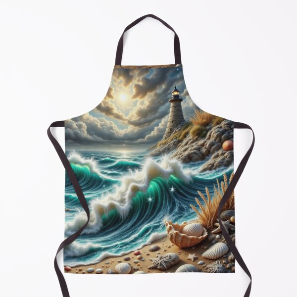 Item preview, Lighthouse Overlooking Stormy Seas designed and sold by purplesensation.