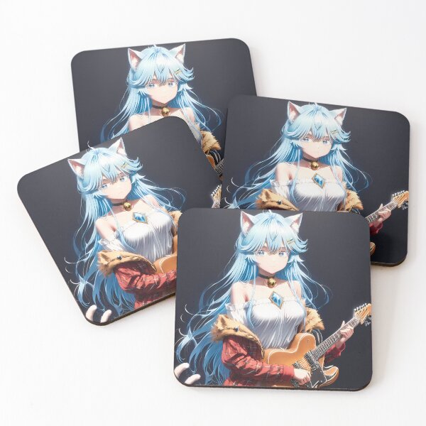 Item preview, Elfaria Albis Serfort Wistoria Catgirl Guitar Stage Mood designed and sold by PMartistStudio.