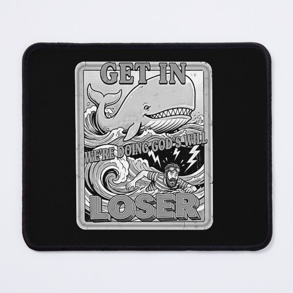 Item preview, Get In Loser We're Doing God's Will Whale Gray Vintage designed and sold by graphixpolash.