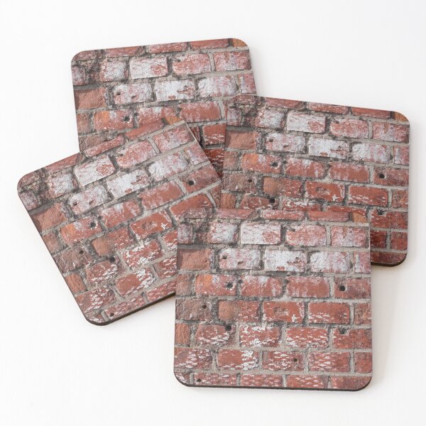 Item preview, Old Red Brick Wall Texture with Weathered Surface designed and sold by VisualMoodFoto.