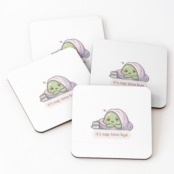 Item preview, It’s Nap Time Bye Sticker – Cute Dino Avoidance ADHD Exhaustion Meme  designed and sold by Tiny Being Studio.