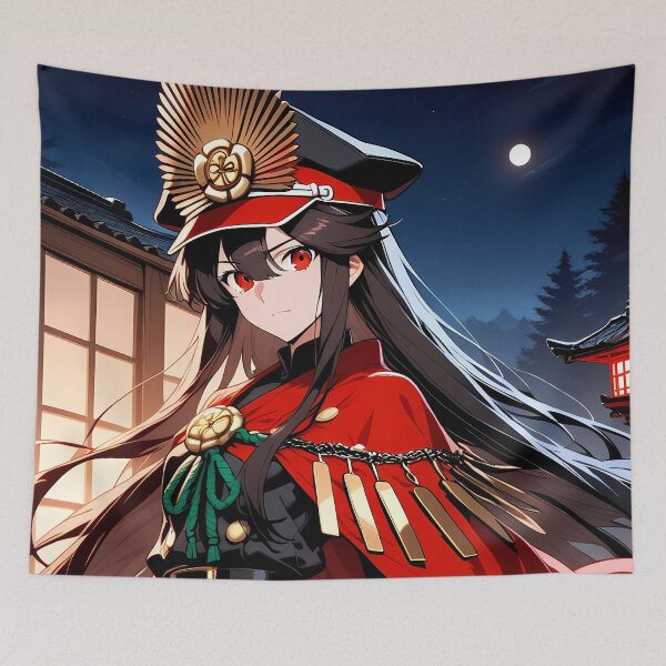 Item preview, Fiery Aura Oda Nobunaga Demon King Fate Grand Order Anime Girl Night Moon Power designed and sold by PMartistStudio.