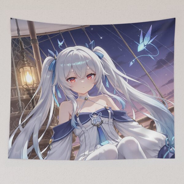Item preview, Laffey Azur Lane Night Ocean Lantern Starry Moonlight Blue designed and sold by PMartistStudio.