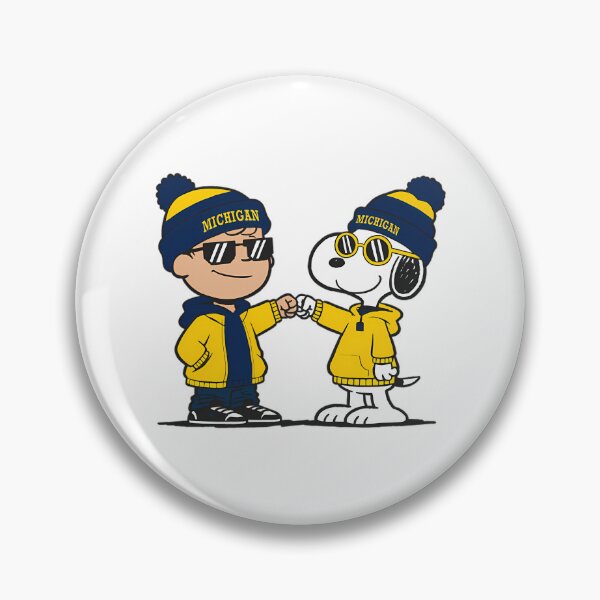 Item preview, Snoopy Michigan Basketball designed and sold by Morphologiona.