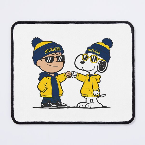Item preview, Snoopy Michigan Basketball designed and sold by Morphologiona.