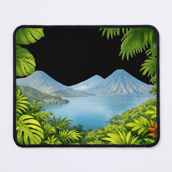 Item preview, Lake Atitlan - volcano landscape designed and sold by DamioPolArt.