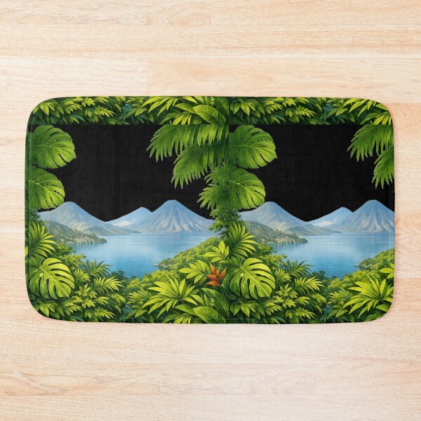 Item preview, Lake Atitlan - volcano landscape designed and sold by DamioPolArt.