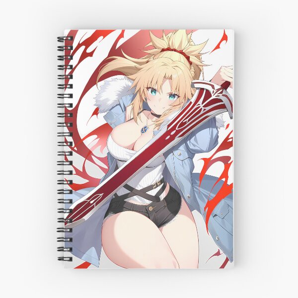 Item preview, Red Saber Mordred Dynamic Mordred Fate Grand Order Red Saber Winter Anime Girl Waifu Strong Crimson Strike designed and sold by PMartistStudio.