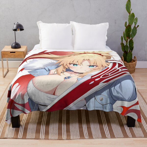 Item preview, Red Saber Mordred Dynamic Mordred Fate Grand Order Red Saber Winter Anime Girl Waifu Strong Crimson Strike designed and sold by PMartistStudio.