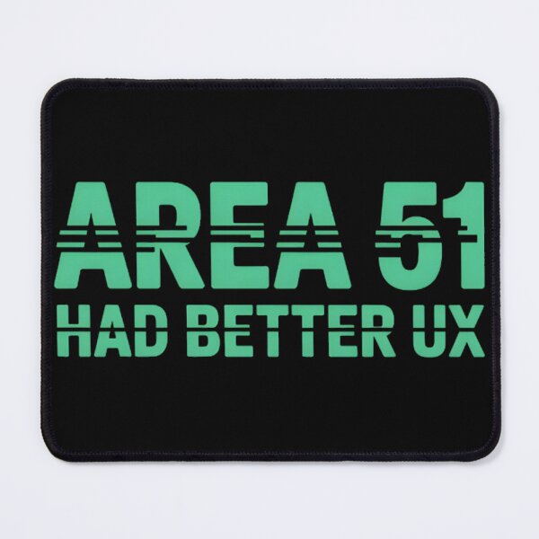 Item preview, Area 51 Had Better UX — Glitch Typography T-Shirt | Sarcastic Designer Gift | Funny Tech Humor Tee | UX Designer Shirt | Conspiracy Humor Gift | Web Developer Funny Shirt designed and sold by Abhi0.