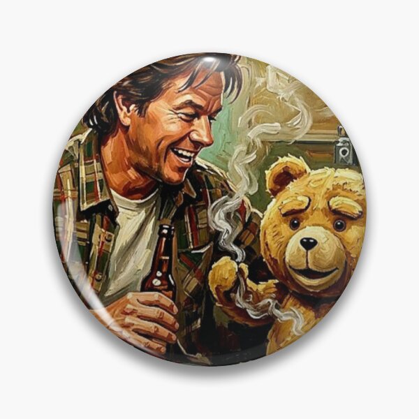 Item preview, Thunder Buddies for Life: Ted & John Oil Art designed and sold by Art's Diner.