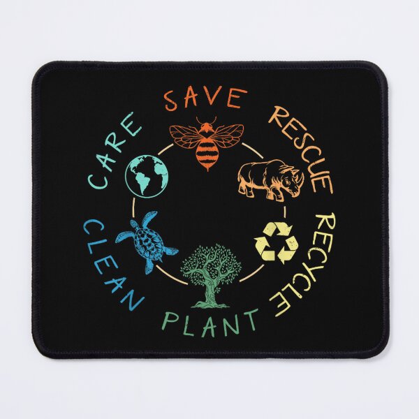 Item preview, Save The Planet Earth Nature Conservation Eco Friendly Animal Rescue Wild Life designed and sold by ashenz.