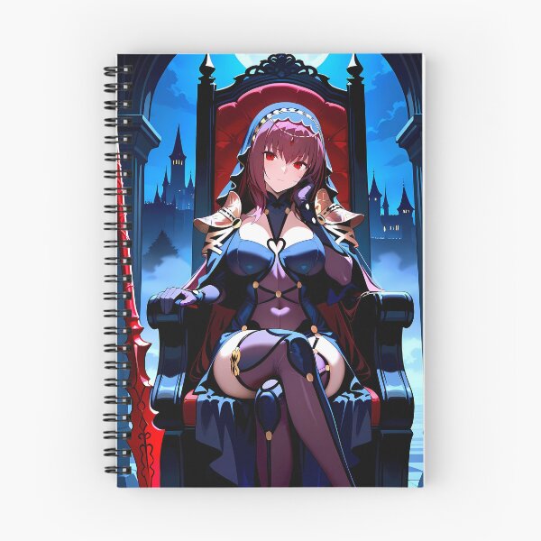Item preview, Sukasaha Lancer Scathach Grand Order Anime Girl Gothic Moon Throne Waifu Fantasy designed and sold by PMartistStudio.