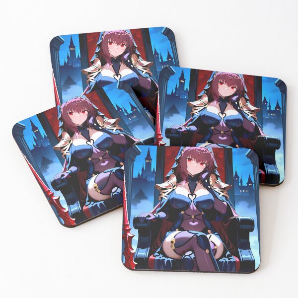 Item preview, Sukasaha Lancer Scathach Grand Order Anime Girl Gothic Moon Throne Waifu Fantasy designed and sold by PMartistStudio.
