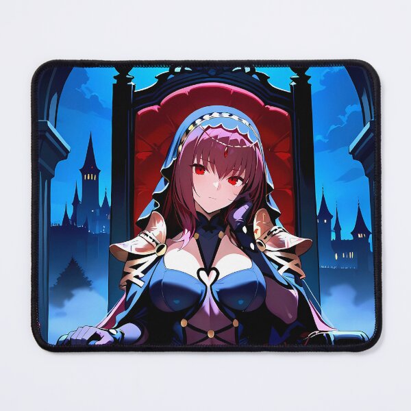 Item preview, Sukasaha Lancer Scathach Grand Order Anime Girl Gothic Moon Throne Waifu Fantasy designed and sold by PMartistStudio.