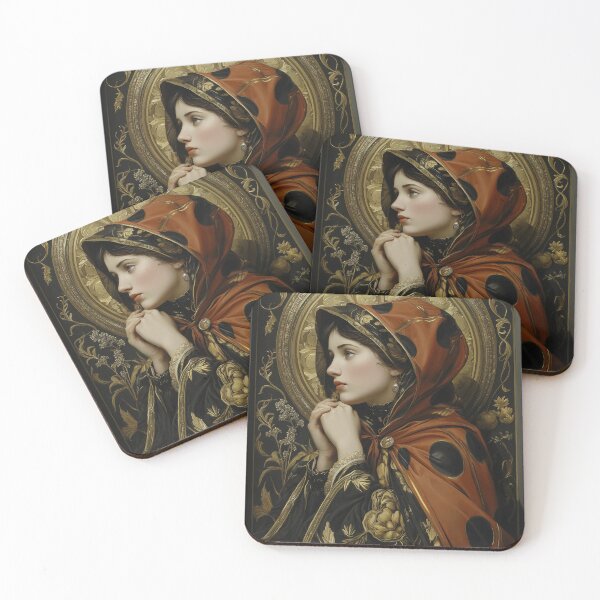 Item preview, Woman in Ornate ladybug Hood designed and sold by lautir.