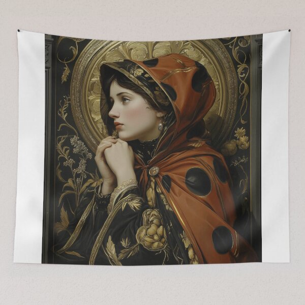 Item preview, Woman in Ornate ladybug Hood designed and sold by lautir.