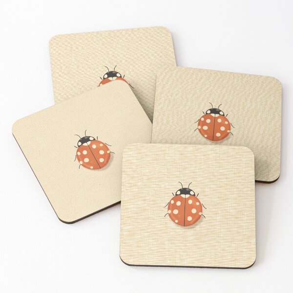 Item preview, Colorful Ladybug on Beige Background designed and sold by lautir.