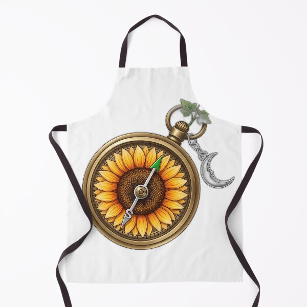 Item preview, Sunflower Pocket Compass Crescent Ivy Sprig designed and sold by pumsquare.