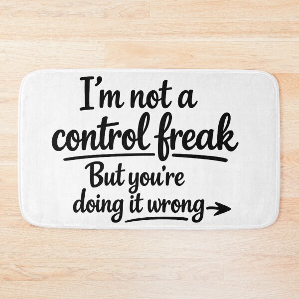 Item preview, Not A Control Freak Quote designed and sold by MarselArt.