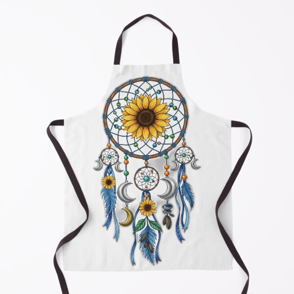 Item preview, Sunflower Dreamcatcher Crescent Charms Ribbon Tails designed and sold by pumsquare.