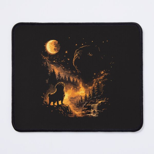 Item preview, Black Pug Howling at Moon Retro Dog Lover Funny Pet Gift designed and sold by kiralynstration.
