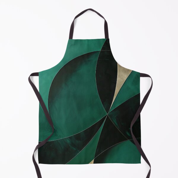 Item preview, Abstract emerald green gold design, geometric, modern, minimalist designed and sold by CosmicGlyph.