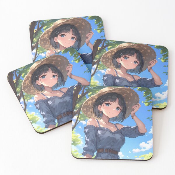 Item preview, Kirigaya Suguha Sword Art Online Summer Sun Hat Blue Sky Cute Smile designed and sold by PMartistStudio.