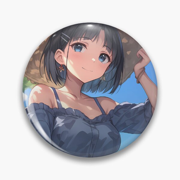 Item preview, Kirigaya Suguha Sword Art Online Summer Sun Hat Blue Sky Cute Smile designed and sold by PMartistStudio.