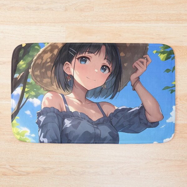 Item preview, Kirigaya Suguha Sword Art Online Summer Sun Hat Blue Sky Cute Smile designed and sold by PMartistStudio.