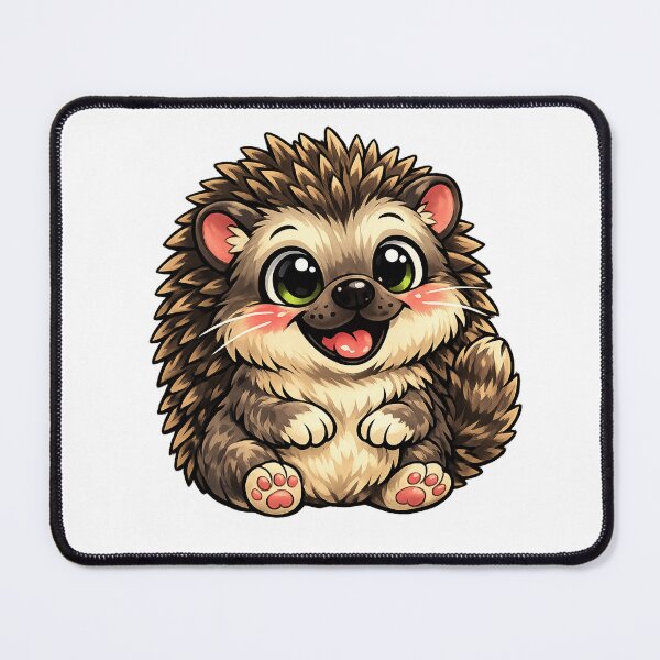 Artikelvorschau, Fröhlicher kleiner Igel – Niedliche Kawaii-Waldtierkunst entworfen und verkauft von myforestfog.
