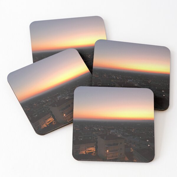 Item preview, Golden Sunrise Over Greek Town Rooftops designed and sold by T-C-P.