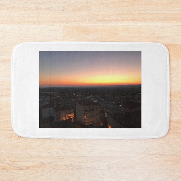 Item preview, Golden Sunrise Over Greek Town Rooftops designed and sold by T-C-P.
