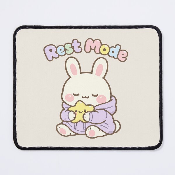 Item preview, Rest Mode Kawaii Bunny | Cute Pastel Hoodie Aesthetic Art designed and sold by PopCulturePixel.