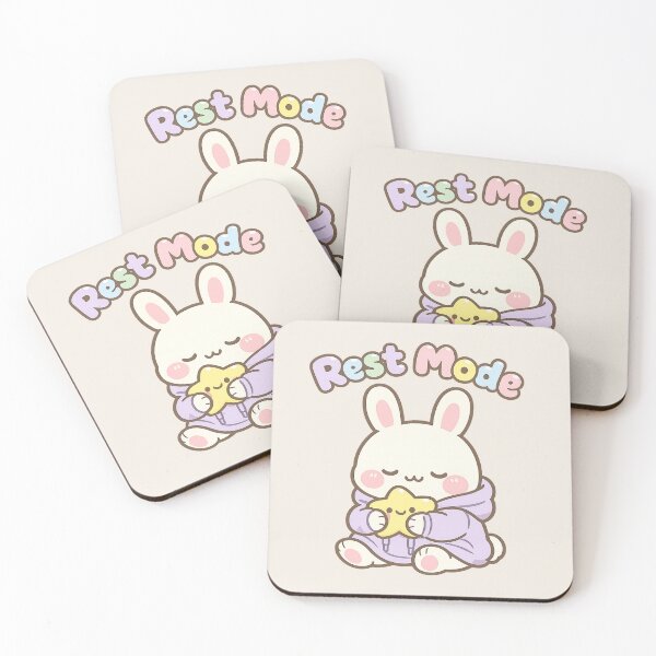 Item preview, Rest Mode Kawaii Bunny | Cute Pastel Hoodie Aesthetic Art designed and sold by PopCulturePixel.