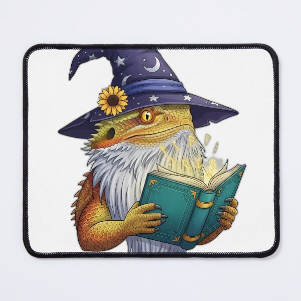 Item preview, Bearded Dragon Wizard Teal Spellbook Sunflower Pin designed and sold by pumsquare.