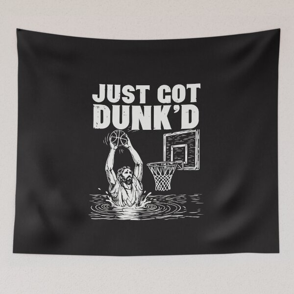 Item preview, Just Got Dunked Baptism Basketball Christian Boys Funny Gift designed and sold by kiralynstration.