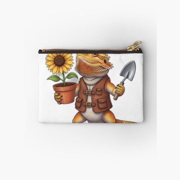 Item preview, Bearded Dragon Botanist Sunflower Pot Moon Trowel designed and sold by pumsquare.