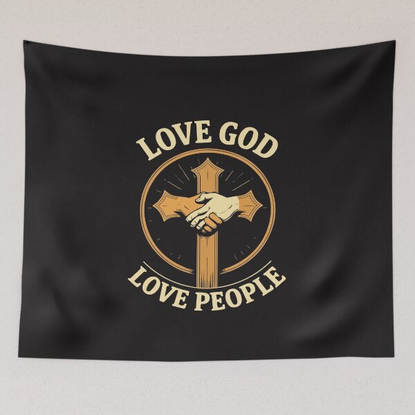 Item preview, Love God Love People Christian Faith Inspirational Gift designed and sold by kiralynstration.