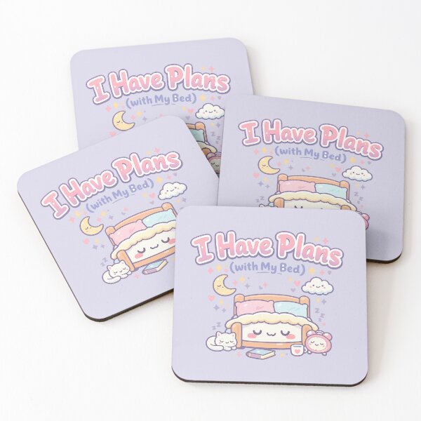 Item preview, I have Plans (With My Bed) | Cute Kawaii Lazy Day Aesthetic designed and sold by PopCulturePixel.