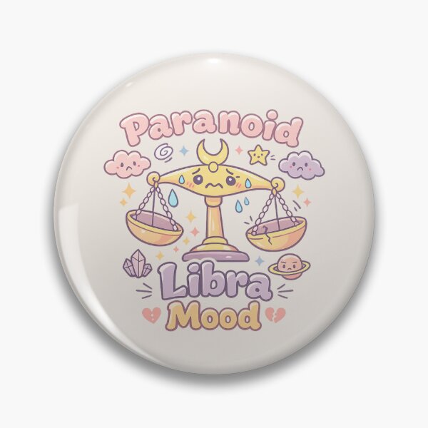 Item preview, Paranoid Libra Mood | Cute Pastel Zodiac Scales Aesthetic designed and sold by PopCulturePixel.