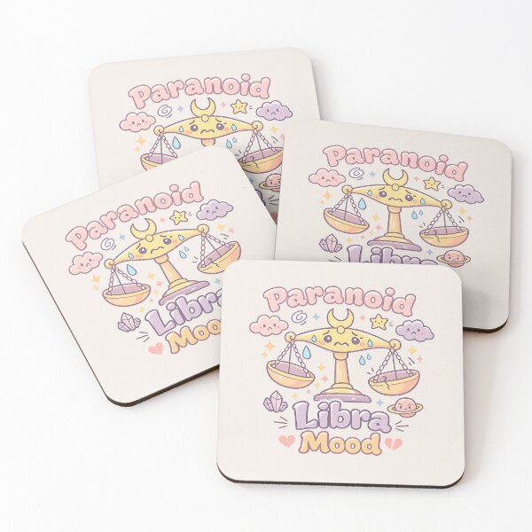 Item preview, Paranoid Libra Mood | Cute Pastel Zodiac Scales Aesthetic designed and sold by PopCulturePixel.