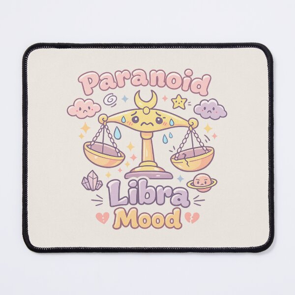 Item preview, Paranoid Libra Mood | Cute Pastel Zodiac Scales Aesthetic designed and sold by PopCulturePixel.