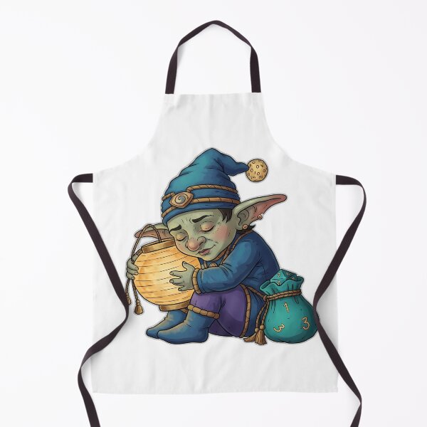 Item preview, Sleepy Goblin Moon Lantern Teal Dice Bag designed and sold by pumsquare.