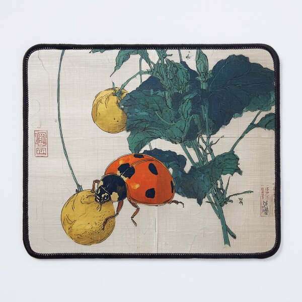 Item preview, ladybug amidst lush green foliage designed and sold by lautir.